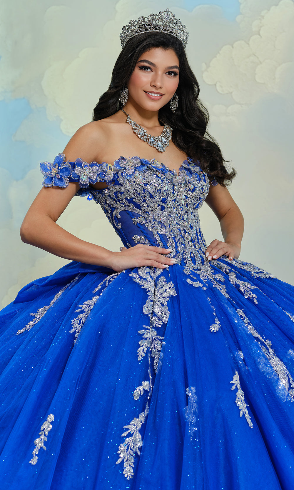 Princesa by Ariana Vara PR30207 - Oversized Back Bow Embroidered Ballgown Ball Gowns