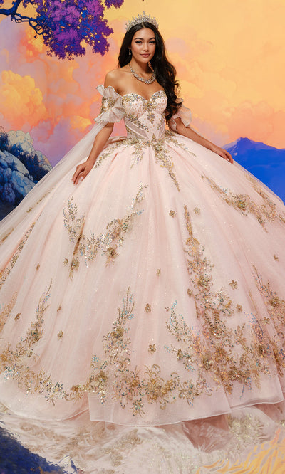 Princesa by Ariana Vara PR30208 - Embroidered Lace Corset Ballgown Quinceanera Dresses