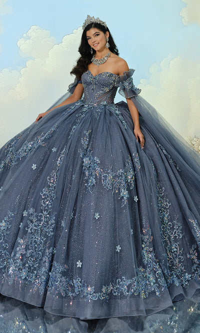 Princesa by Ariana Vara PR30208 - Embroidered Lace Corset Ballgown Ball Gowns