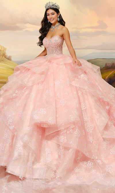 Princesa by Ariana Vara PR30212 - Beaded Ornate Ruffle Ballgown Ball Gowns
