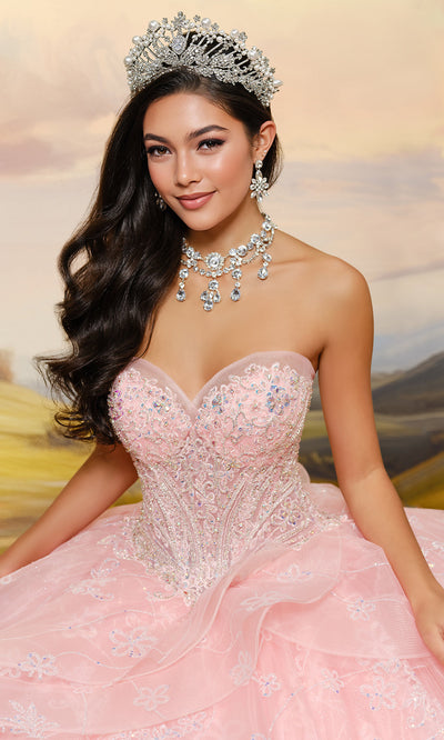 Princesa by Ariana Vara PR30212 - Beaded Ornate Ruffle Ballgown Ball Gowns