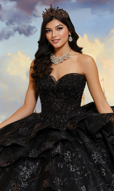 Princesa by Ariana Vara PR30212 - Beaded Ornate Ruffle Ballgown Ball Gowns