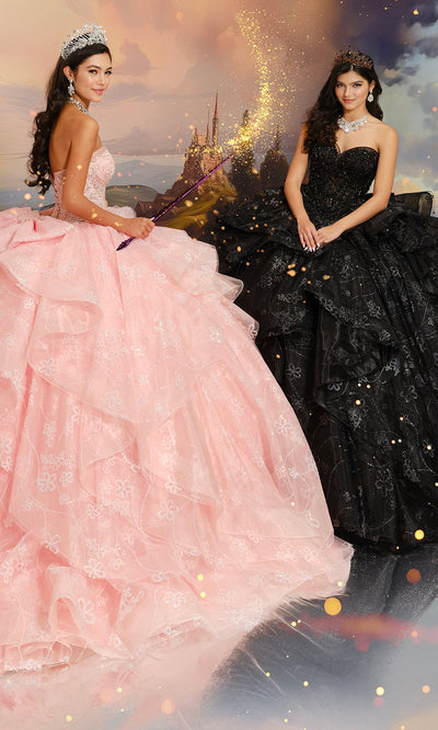 Princesa by Ariana Vara PR30212 - Beaded Ornate Ruffle Ballgown Ball Gowns