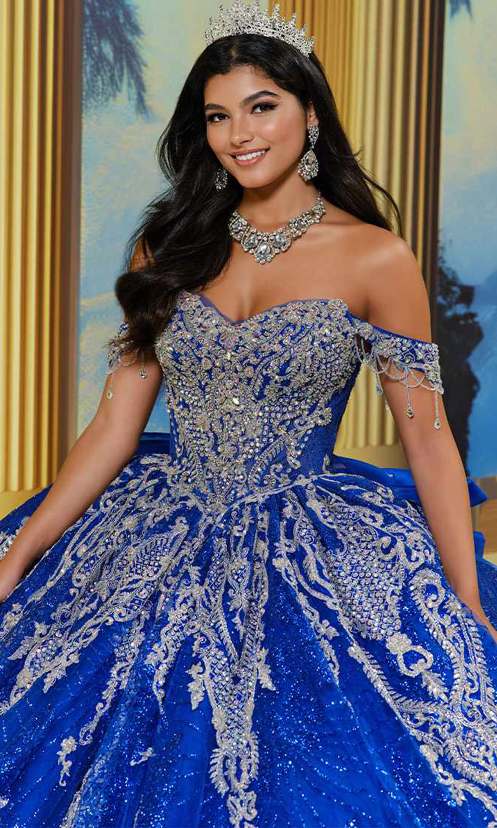 Princesa PR30224 - Beaded Embroidered Sweetheart Quince Gown Quinceanera Dresses