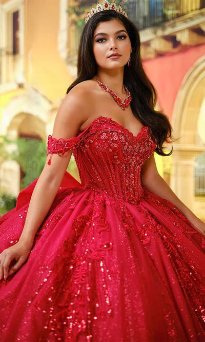 Princesa PR30229 - Off Shoulder Sweetheart Quince Gown Quinceanera Dresses