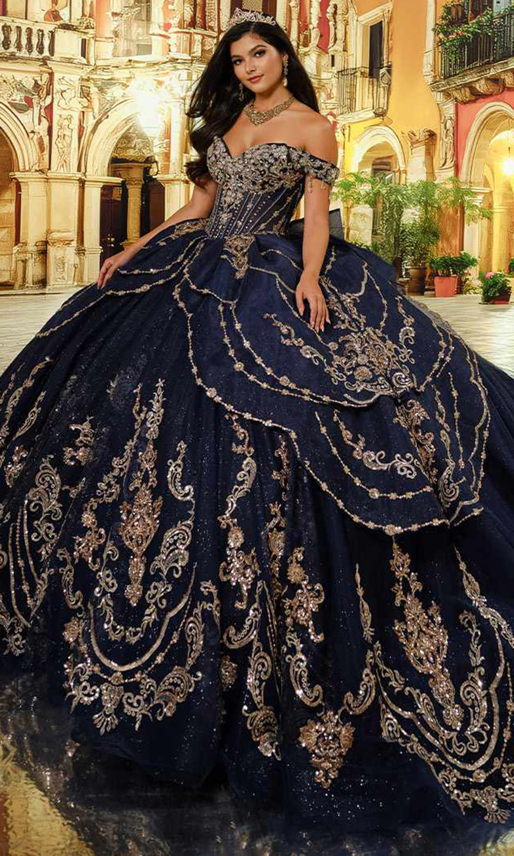 slim fit dress slacks Princesa by Ariana Vara PR30230 - Long Glitter Tulle, Lace Applique, Stone  Accents, Beading, Sequin & Crinoline Ballgown Dress