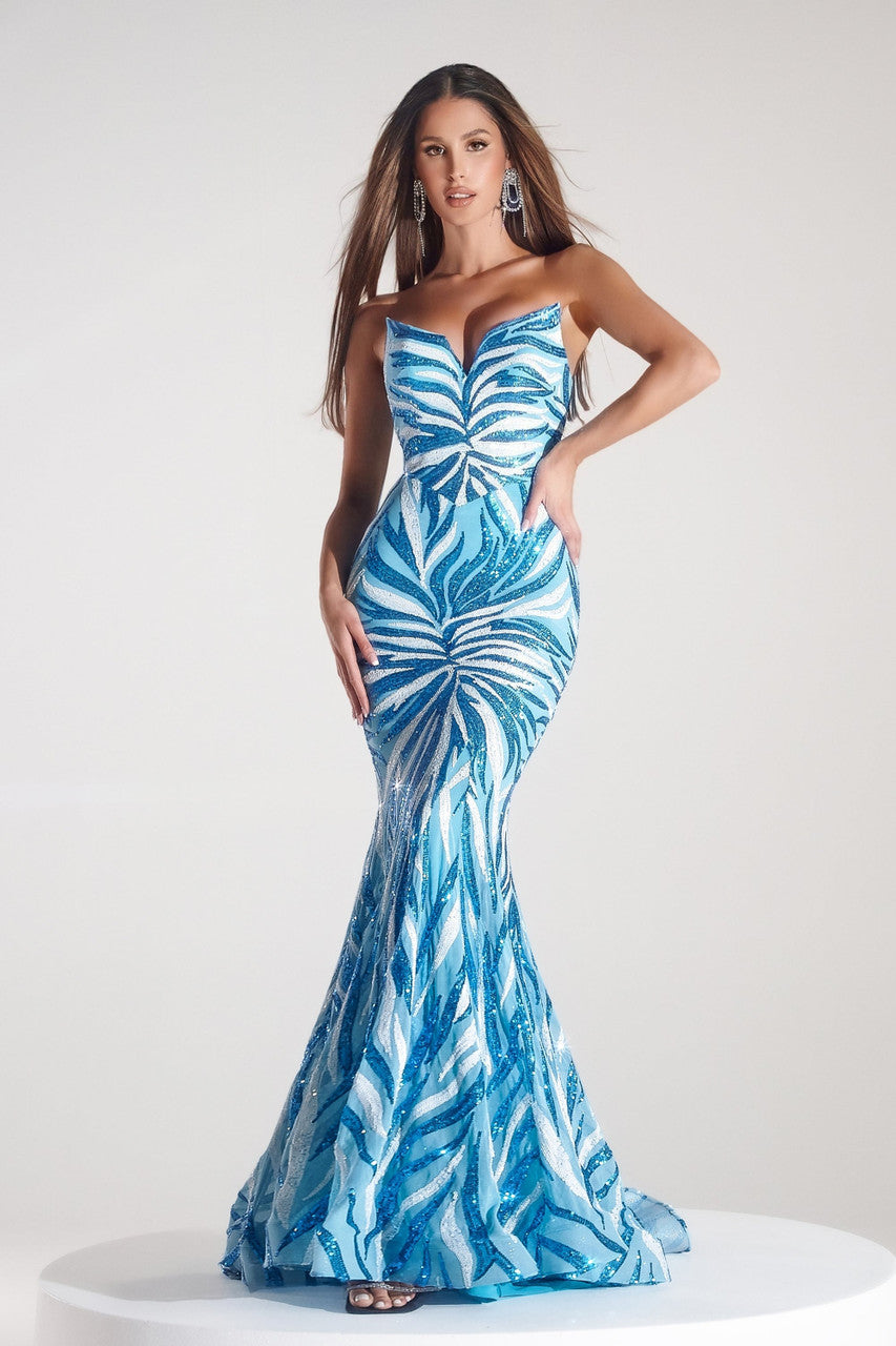 Portia and Scarlett PS22538 - Sequin Evening Dress