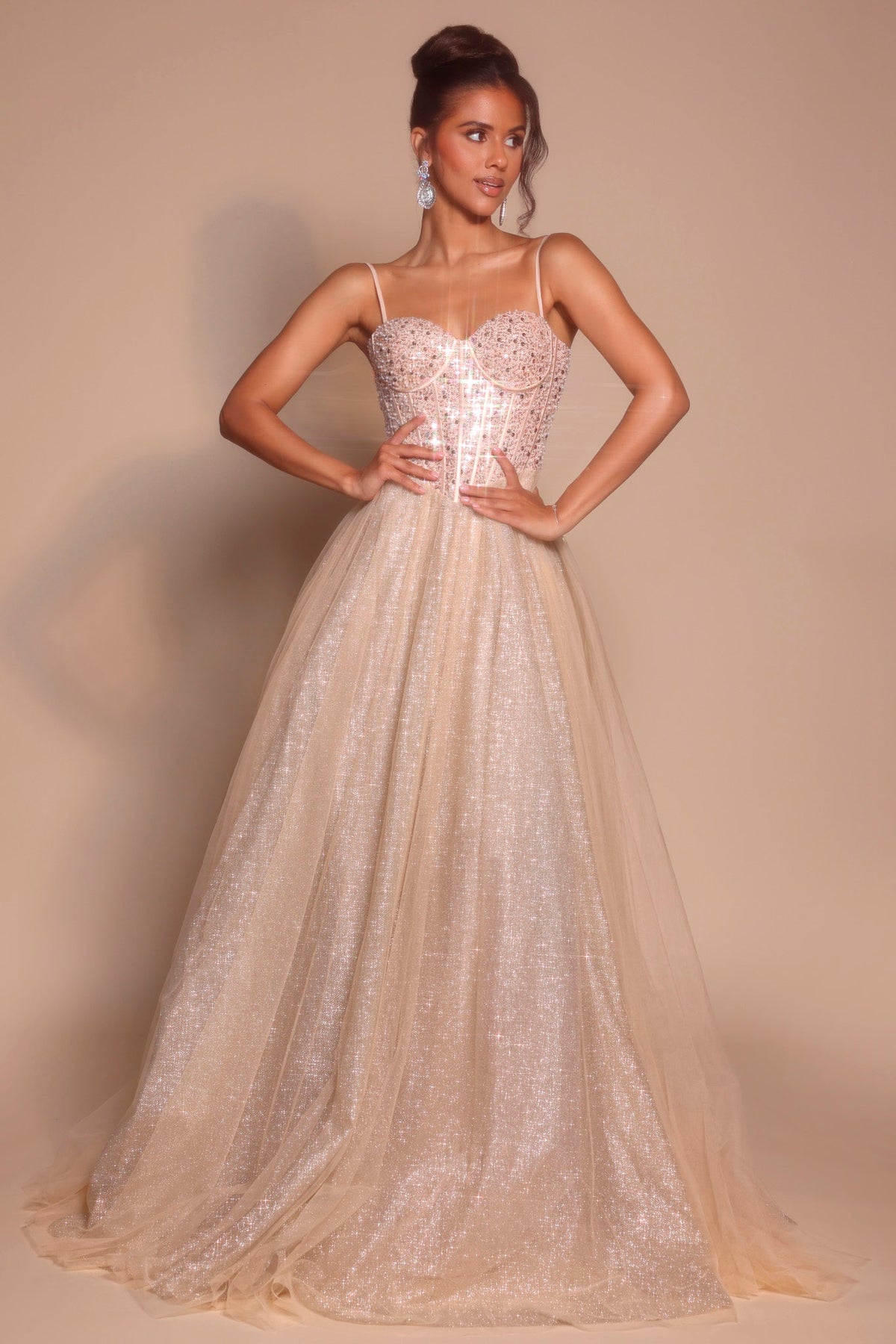 Portia and Scarlett PS25311 - Spaghetti Strap Ballgown
