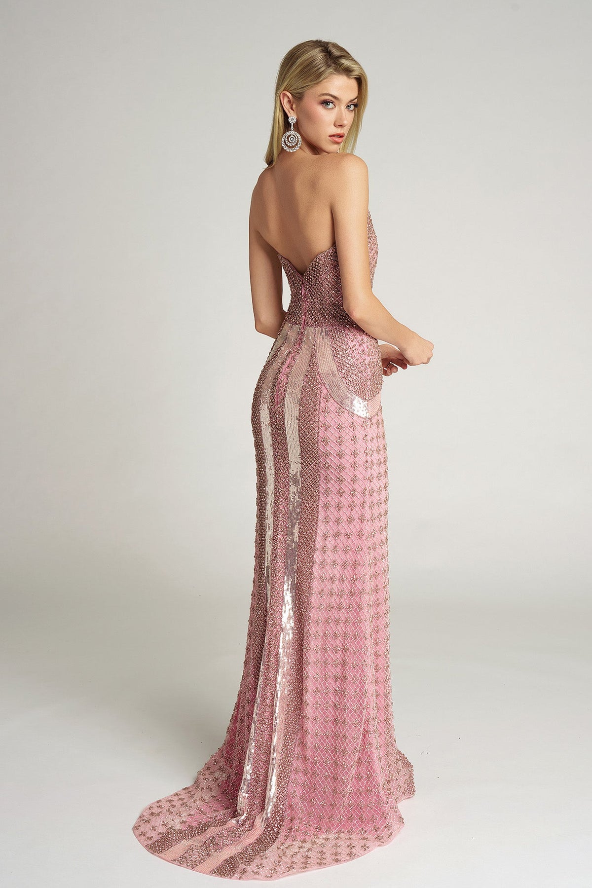 Portia and Scarlett PS25986C - V Neck Evening Gown