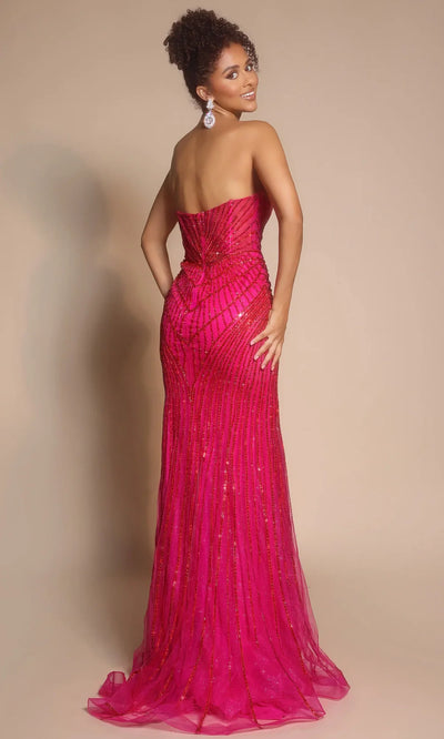 Portia and Scarlett PS26004 - Strapless V-Neckline Sparkle Dress Pageant Dresses