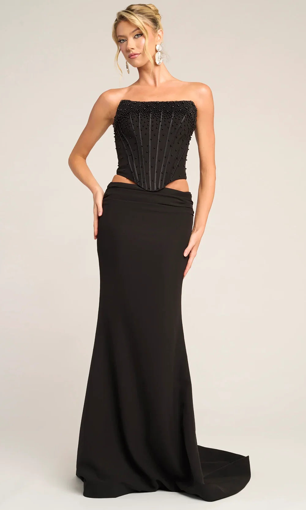 Portia and Scarlett PS26007 - Scoop Corset Bodice Two Piece Dress Prom Dresses