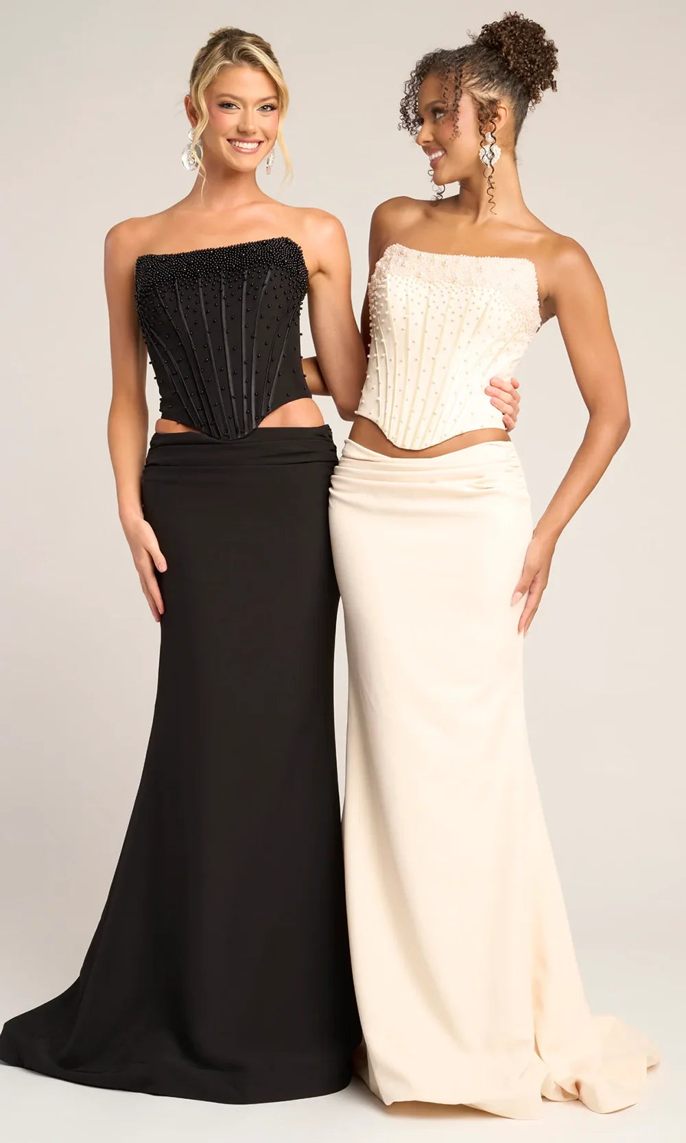 Portia and Scarlett PS26007 - Scoop Corset Bodice Two Piece Dress Prom Dresses