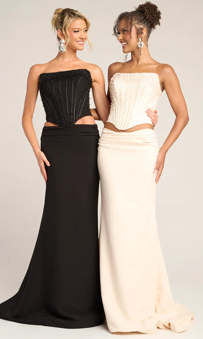 Portia and Scarlett PS26007 - Scoop Corset Bodice Two Piece Dress Prom Dresses