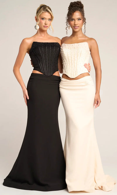 Portia and Scarlett PS26007 - Scoop Corset Bodice Two Piece Dress Prom Dresses