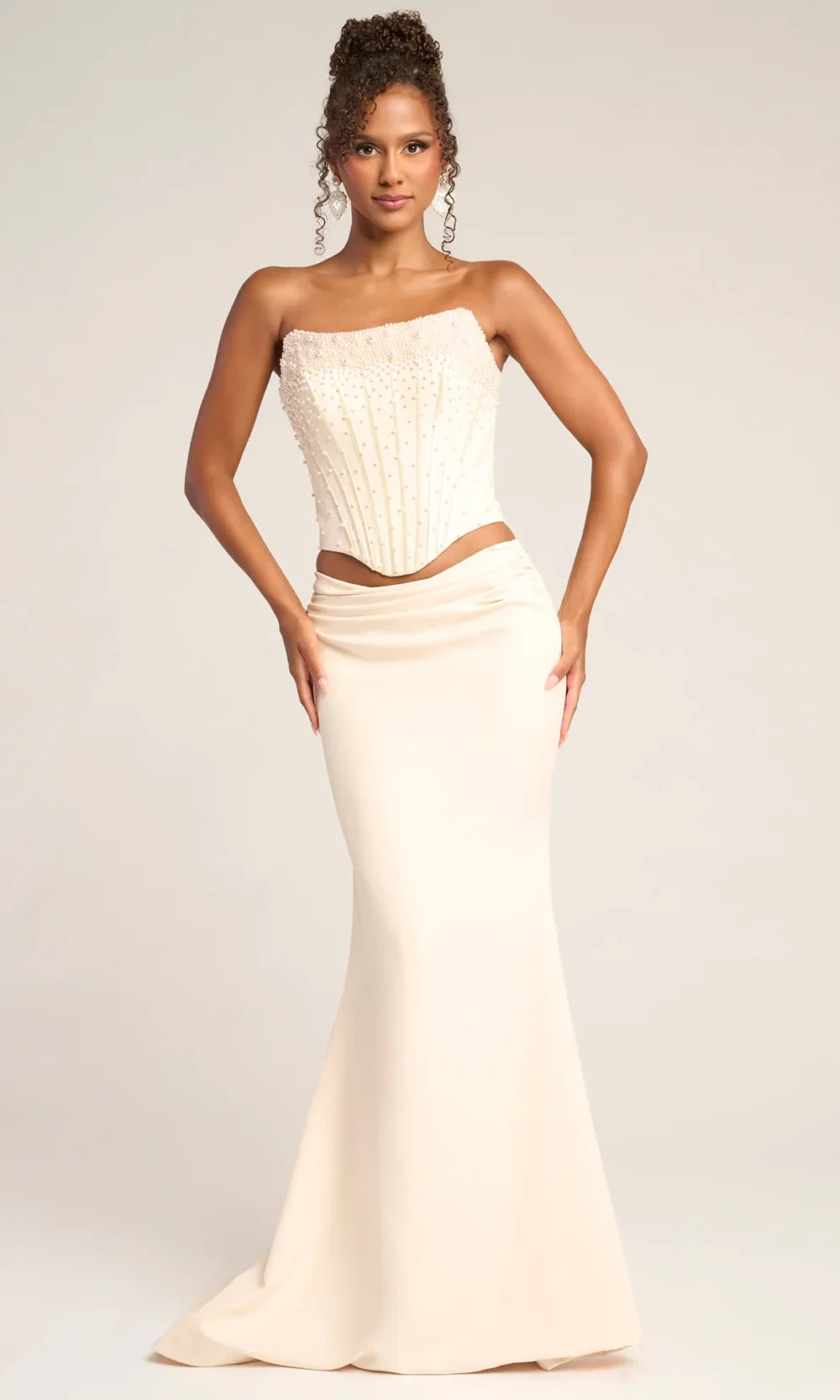 Portia and Scarlett PS26007 - Scoop Corset Bodice Two Piece Dress Prom Dresses