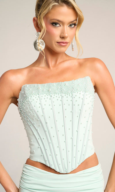 Portia and Scarlett PS26007 - Scoop Corset Bodice Two Piece Dress Prom Dresses