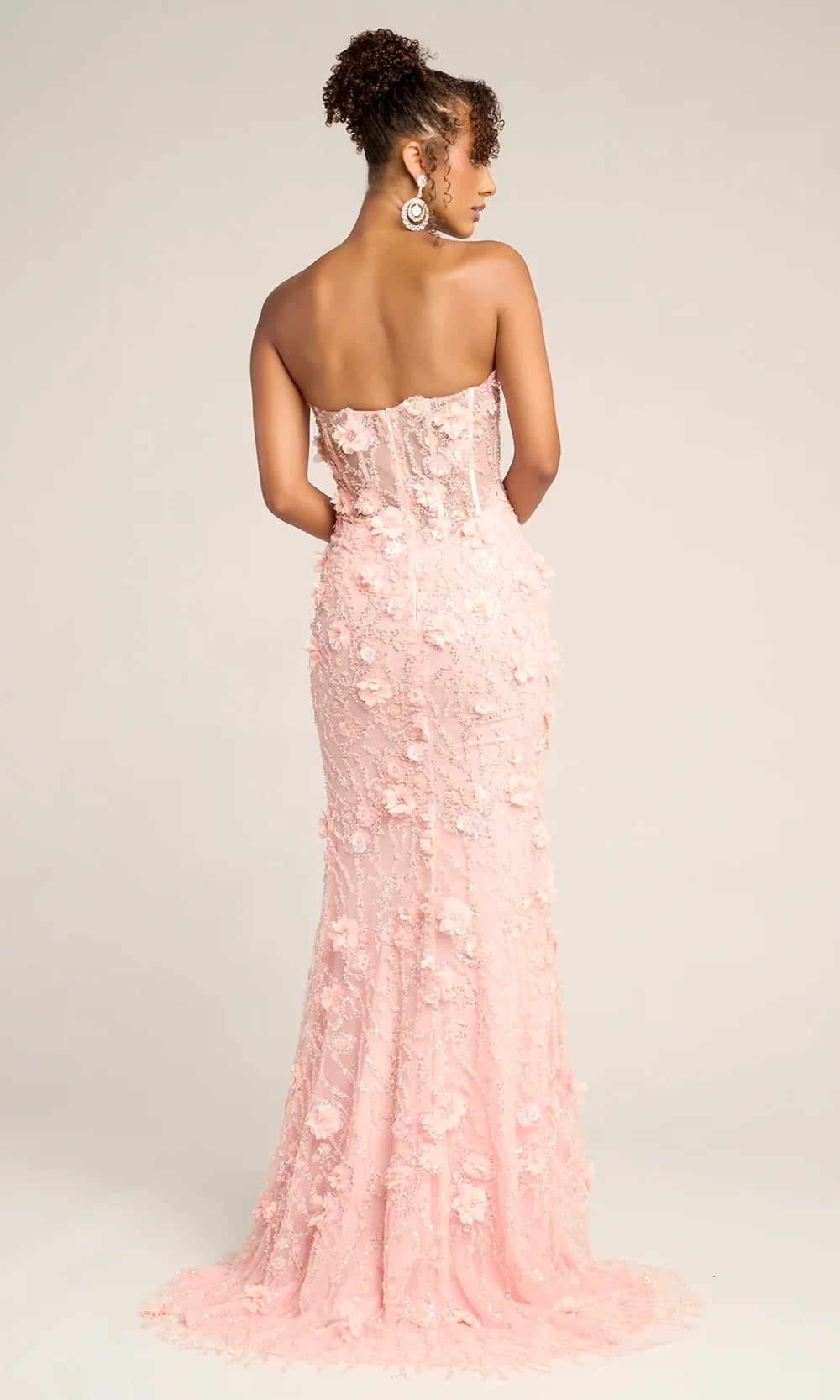 Portia and Scarlett PS26011 - Beaded Floral Prom Dress