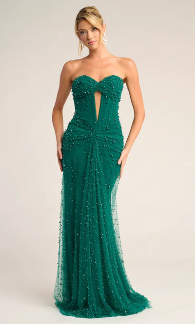 Portia and Scarlett PS26022 - Strapless Tulle Beaded Prom Dress Prom Dresses