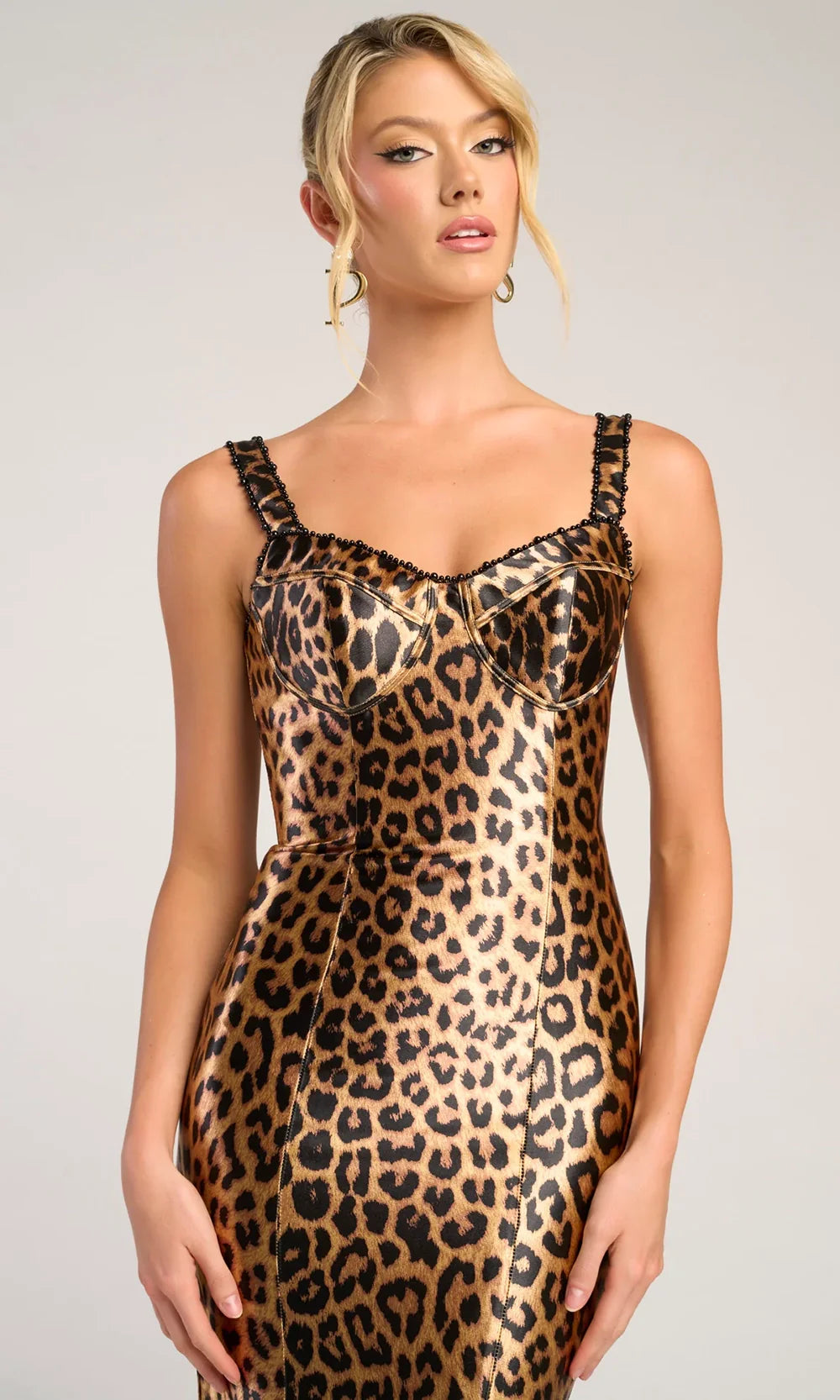 Portia and Scarlett PS26023 - Semi-Sweetheart Animal Print Prom Dress Prom Dresses