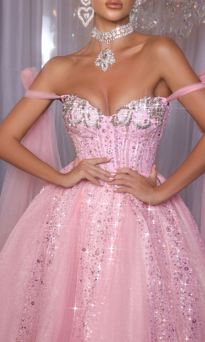 Portia and Scarlett PS26030 - Sweetheart Sparkling Ballgown Ball Gowns