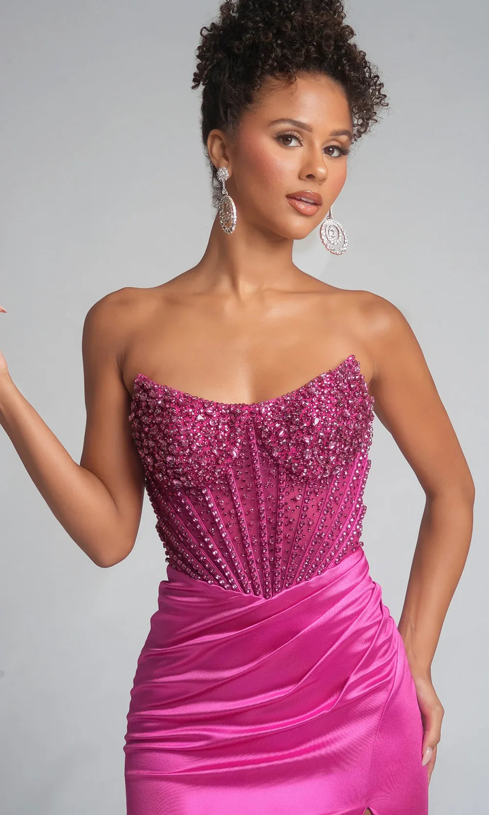 Portia and Scarlett PS26041 - Corset Bodice Crystal Beaded Dress Pageant Dresses