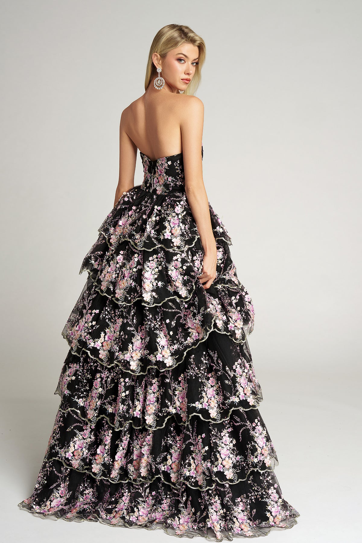 Portia and Scarlett PS26051 - Scallop Detail Strapless Ballgown