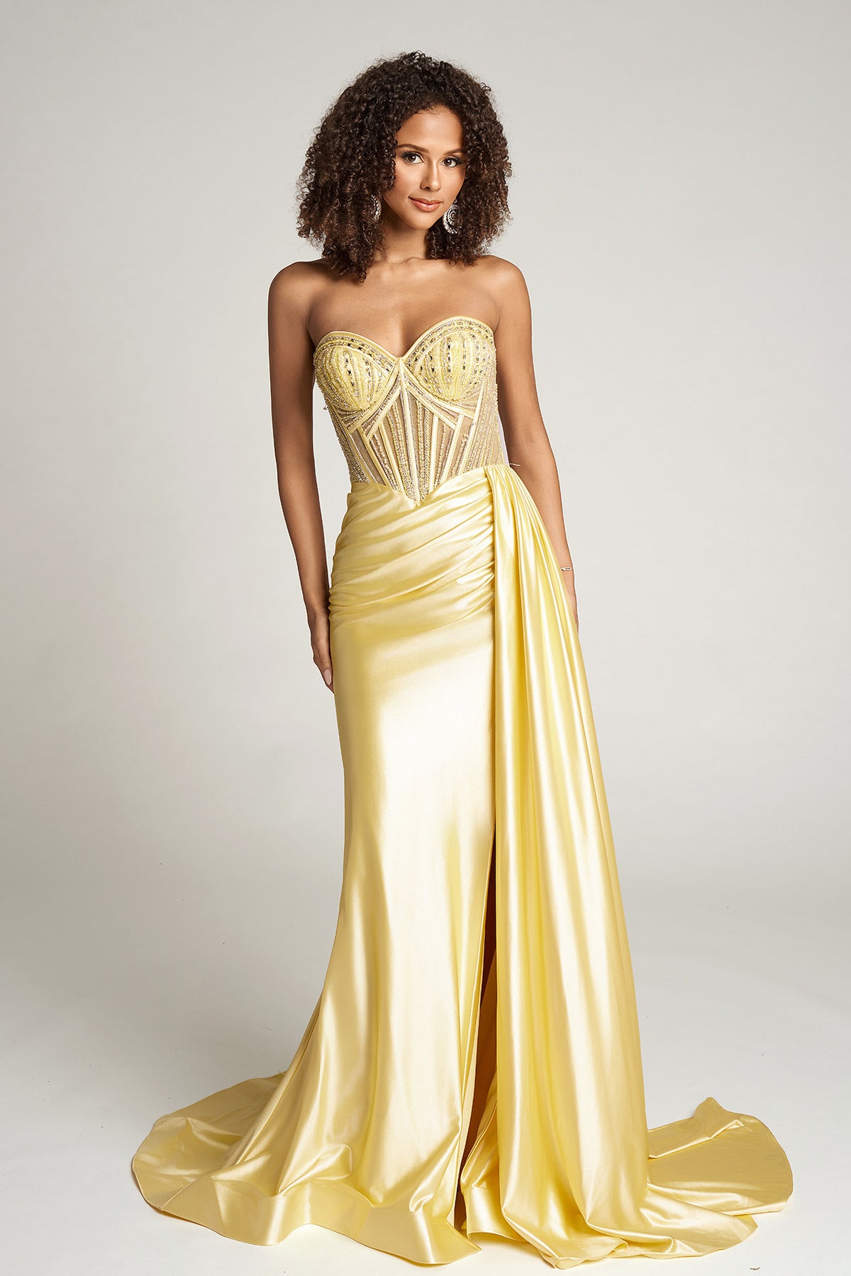 Portia and Scarlett PS26056 - Illusion Bodice Sheath Prom Gown