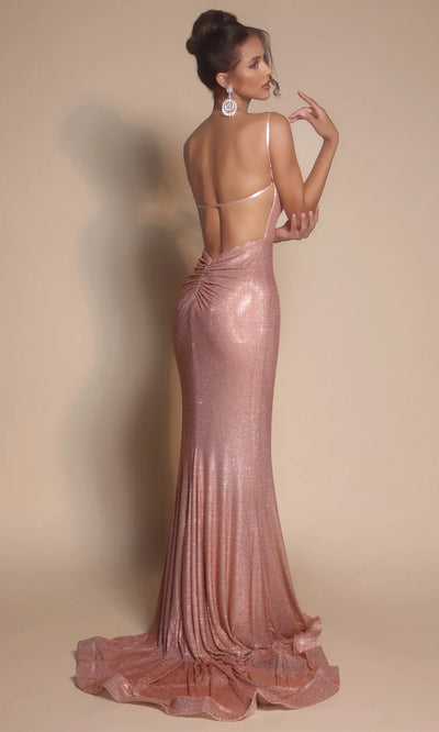 Portia and Scarlett PS26068 - Backless Spaghetti Strap Fitted Dress Prom Dresses