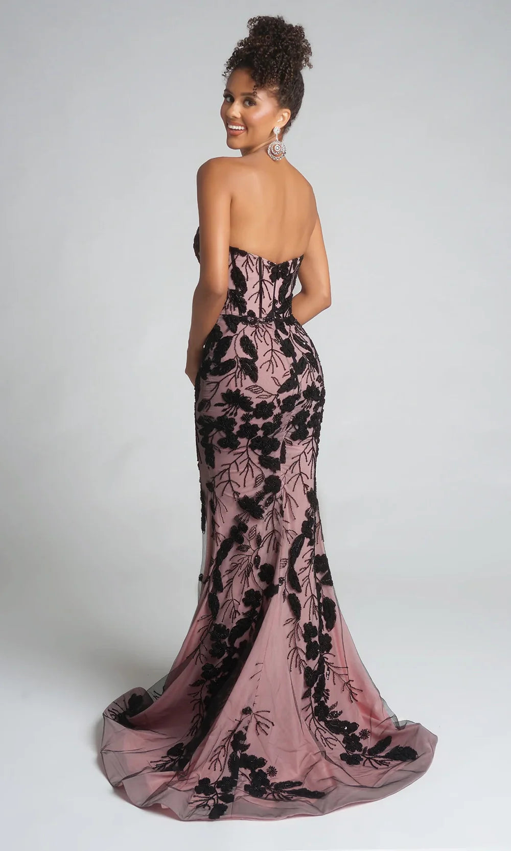 Portia and Scarlett PS26074 - Sweetheart Floral Accent Fitted Gown Prom Dresses