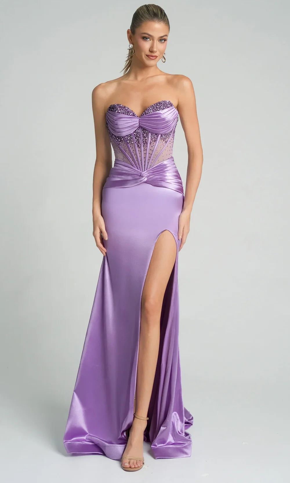 Portia and Scarlett PS26085 - Sweetheart Beaded Top Fitted Dress Prom Dresses