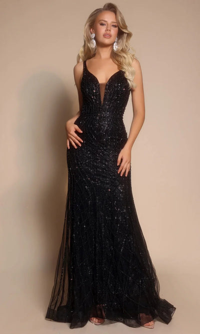 Portia and Scarlett PS26089 - Fitted Bodice Sleeveless Long Gown Prom Dresses