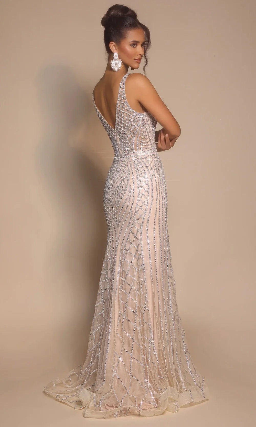 Portia and Scarlett PS26089 - Fitted Bodice Sleeveless Long Gown Prom Dresses