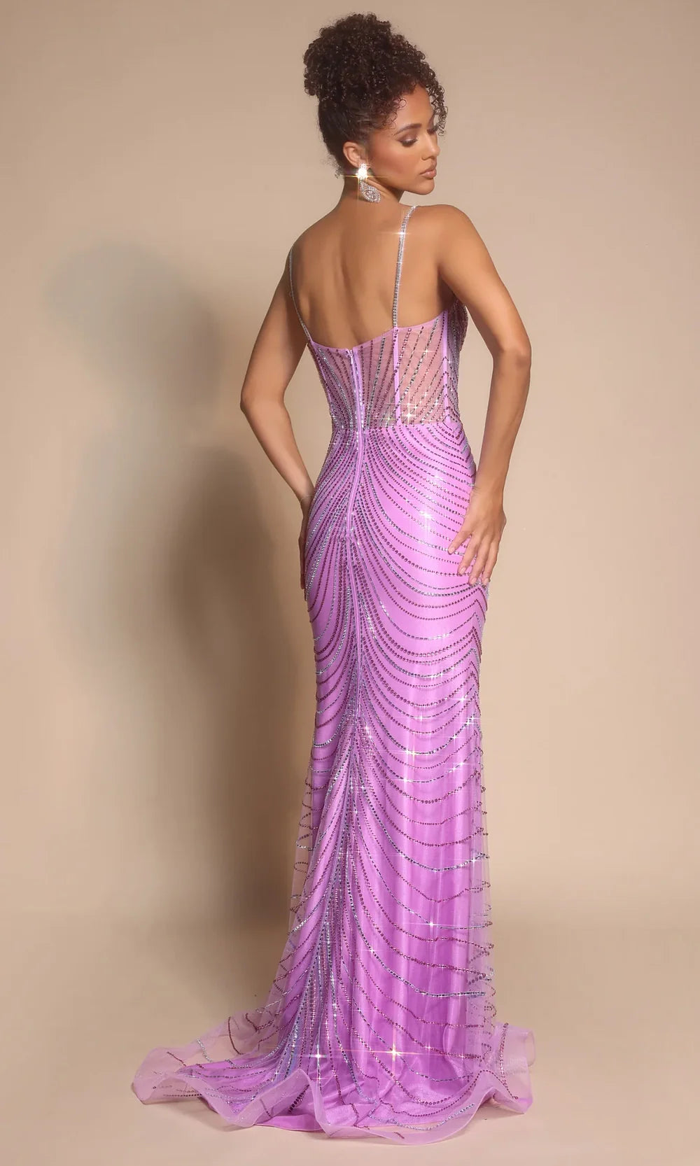 Portia and Scarlett PS26095 - Scoop Illusion Sparkle Prom Gown Prom Dresses