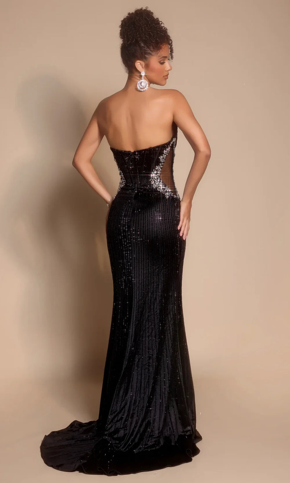 Portia and Scarlett PS26147 - Strapless Beaded Embellished Prom Gown Prom Dresses