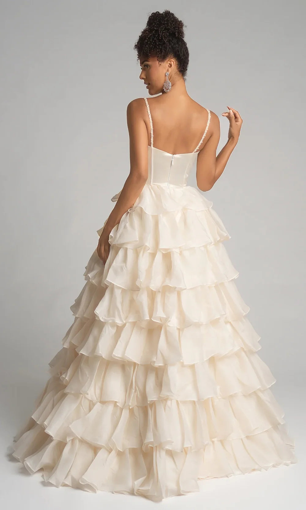 Portia and Scarlett PS26155 - Sweetheart Tiered Ruffle Skirt Gown Prom Dresses