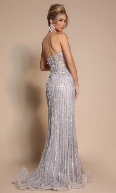 Portia and Scarlett PS26156 - Sparkle Sweetheart Gown With Basque Waist Prom Dresses