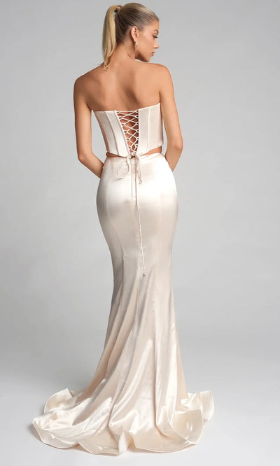 Portia and Scarlett PS26170 - Structured Bustier Strapless Fitted Dress Prom Dresses