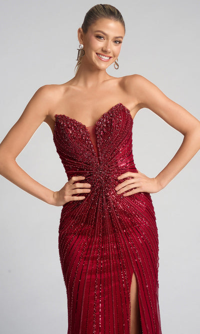 Portia and Scarlett PS26237 - Jeweled Bodice Fitted Prom Gown Prom Dresses