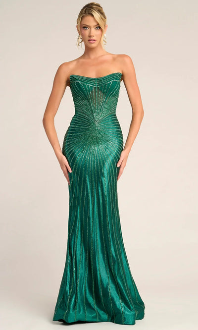 Portia and Scarlett PS26250 - Illusion Corset Sheath Prom Gown Prom Dresses