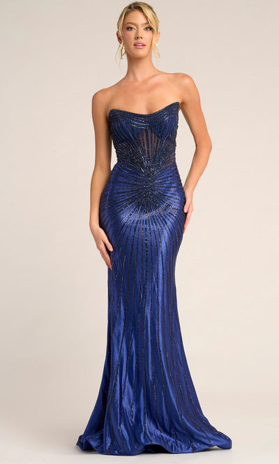 Portia and Scarlett PS26250 - Illusion Corset Sheath Prom Gown Prom Dresses