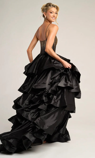 Portia and Scarlett PS26253 - Sleeveless Ruffle Tiered Gown Prom Dresses