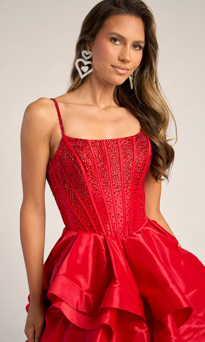 Portia and Scarlett PS26253 - Sleeveless Ruffle Tiered Gown Prom Dresses