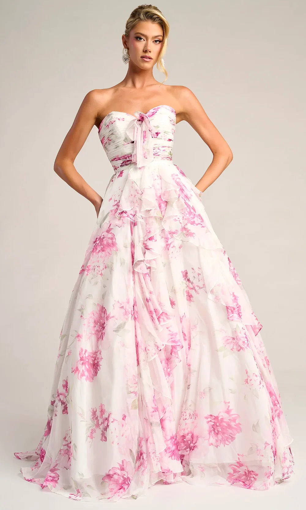 Portia and Scarlett PS26254 - Printed Sweetheart A-Line Gown Prom Dresses