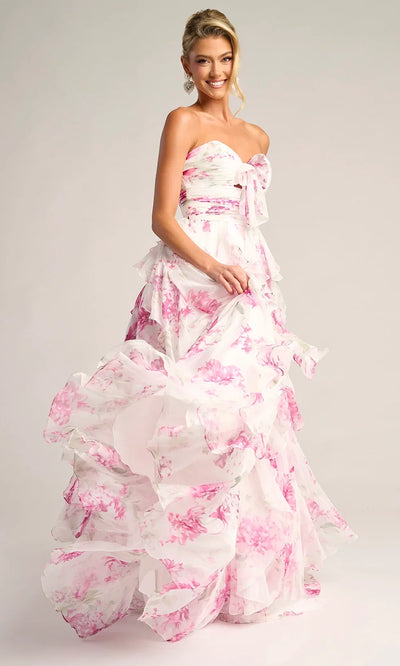 Portia and Scarlett PS26254 - Printed Sweetheart A-Line Gown Prom Dresses