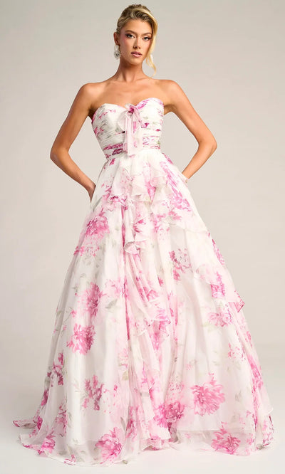 Portia and Scarlett PS26254 - Printed Sweetheart A-Line Gown Prom Dresses