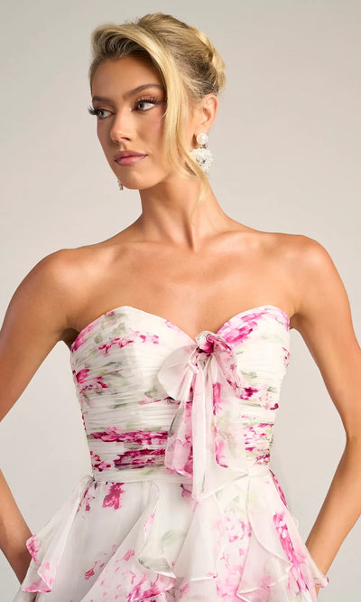 Portia and Scarlett PS26254 - Printed Sweetheart A-Line Gown Prom Dresses