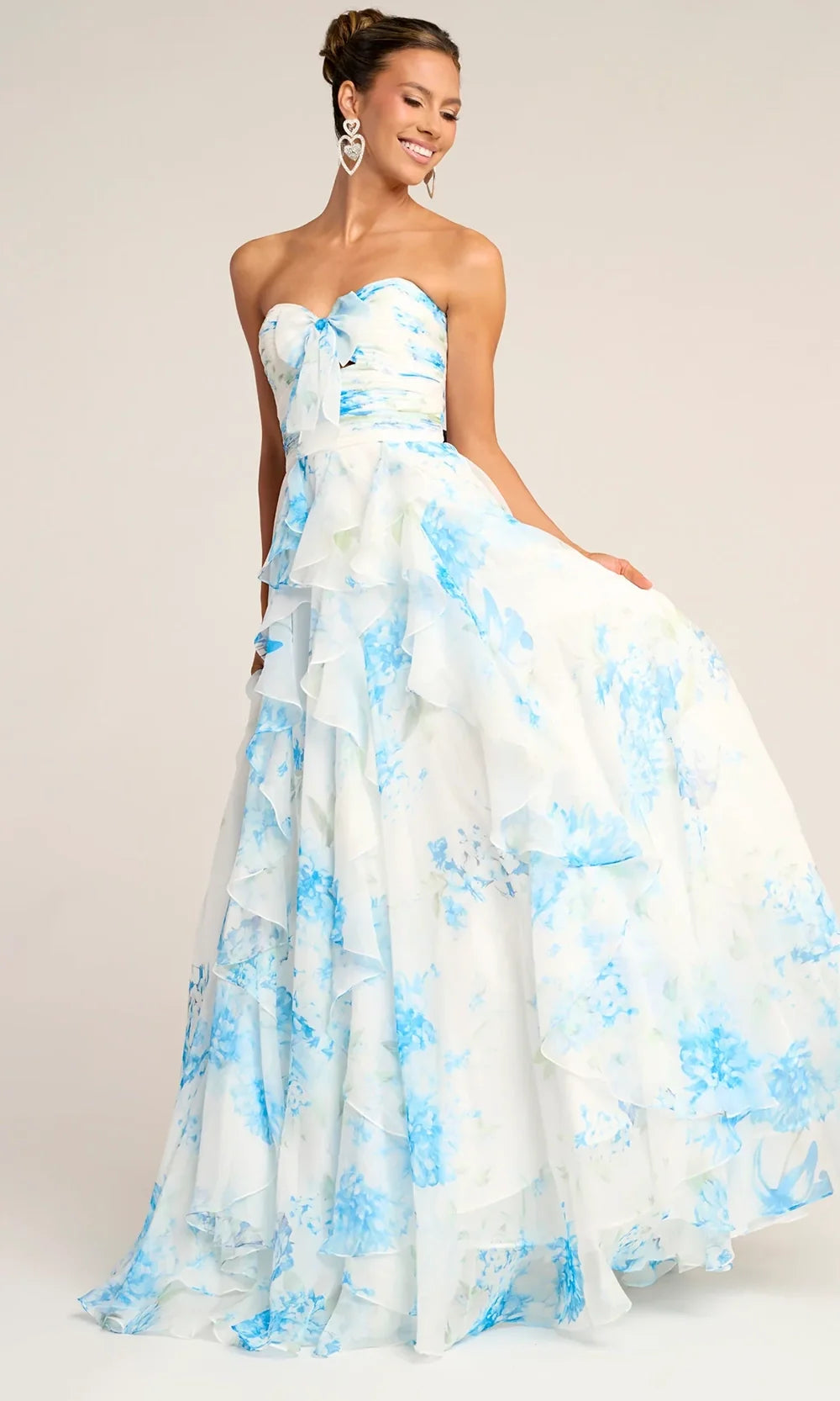 Portia and Scarlett PS26254 - Printed Sweetheart A-Line Gown Prom Dresses