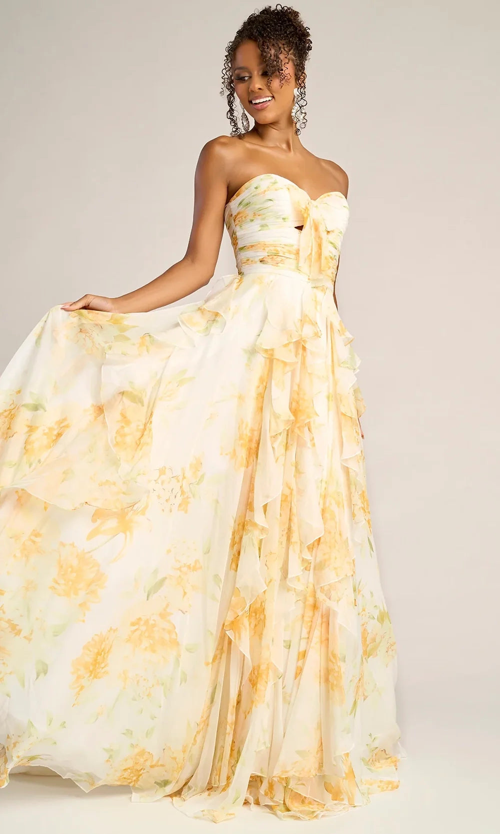 Portia and Scarlett PS26254 - Printed Sweetheart A-Line Gown Prom Dresses