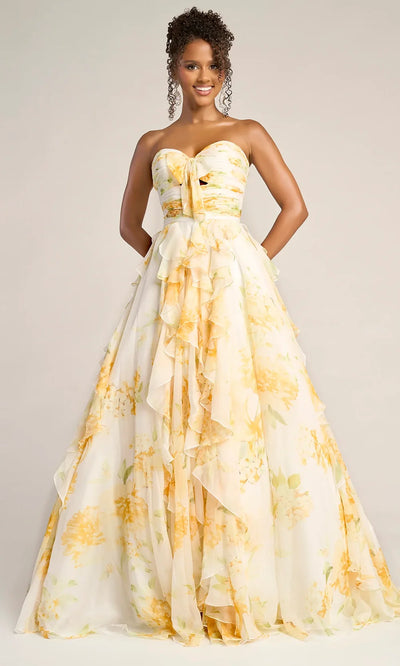 Portia and Scarlett PS26254 - Printed Sweetheart A-Line Gown Prom Dresses
