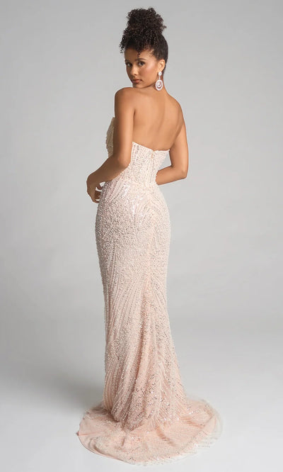 Portia and Scarlett PS26277 - Strapless Neckline High Slit Prom Dress Prom Dresses